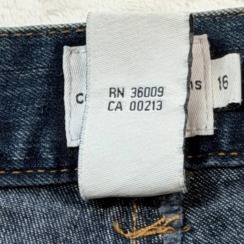 Calvin Klein Jeans Straight Leg Womens 16 Dark Blue Excellent Stretch‎ ZD15J198
